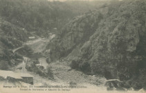 Roche-le-Peyroux : "Barrage sur la Diège, aux Chaumettes de Roche-le-Peyroux (Corrèze) - Tunnel de dérivation et amorce du barrage".