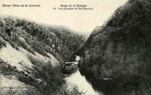 "Beaux sites de la Corrèze. Gorges de la Dordogne. 64. Vue générale de Val-Beynete".
