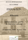 Délibérations du comité de libération national. 25 septembre 1944-30 mars 1946