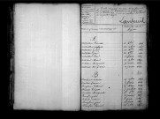 Tables décennales des naissances (1813-1822)