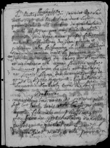 Baptêmes, mariages, sépultures (1733-1753)