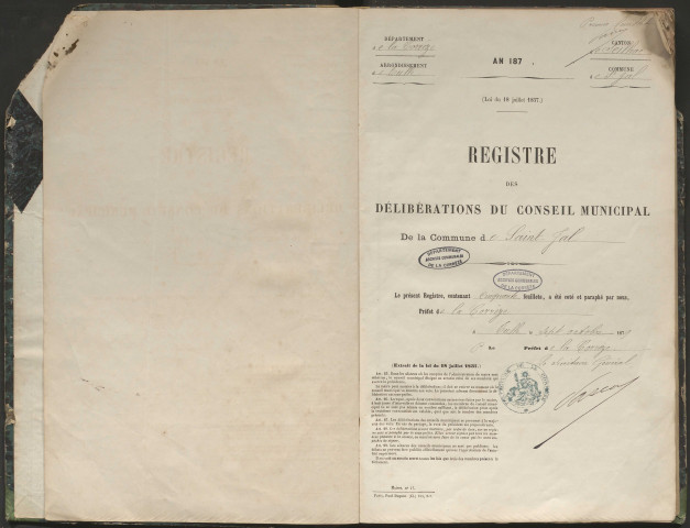 Délibérations du conseil municipal. 8 février 1880-3 février 1884