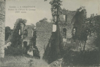 Chasteaux : "Corrèze - 1. - Chasteaux - Ruines du château de Couzage (XIVe siècle)".