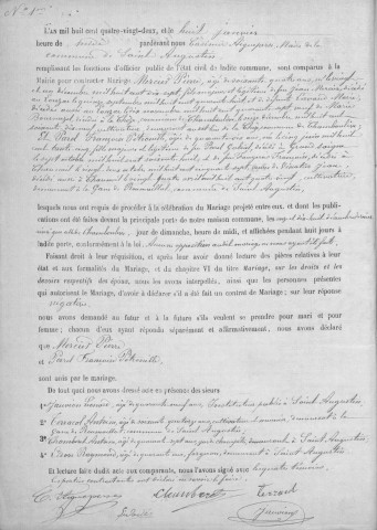 Mariages (1882-1902)