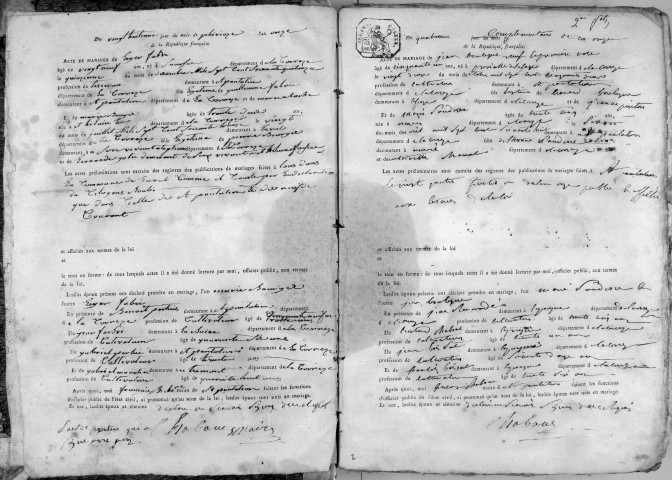 Mariages (1803-1848)