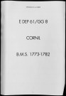 Baptêmes, mariages, sépultures (1773-1782)
