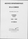 Naissances, mariages, décès (1833-1842)