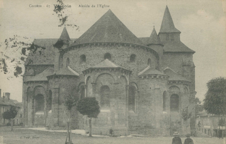 Vigeois : "Corrèze - 67. Vigeois - Abside de l'église".