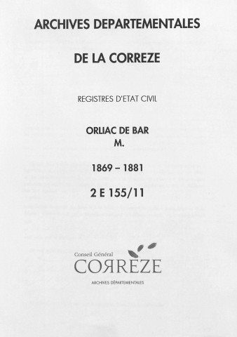 Mariages (1869-1881)