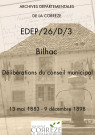 Délibérations du conseil municipal. 13 mai 1883-09 décembre 1898
