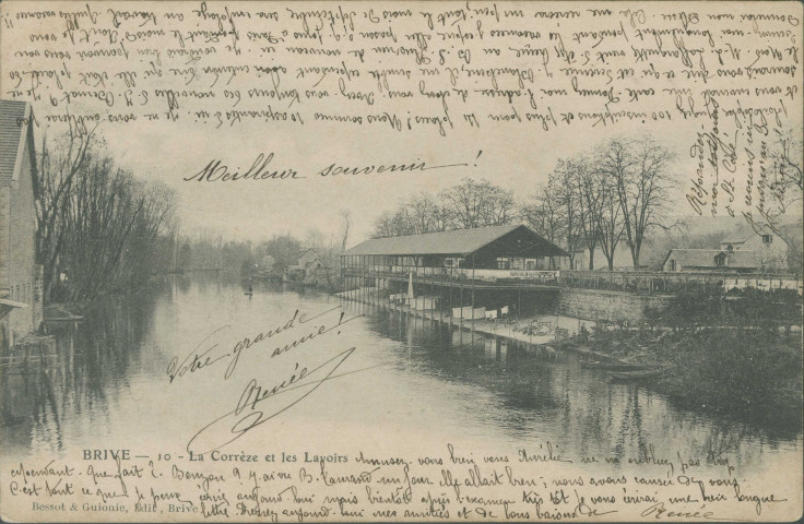 Brive-la-Gaillarde : "Brive - 10 - La Corrèze et les lavoirs".