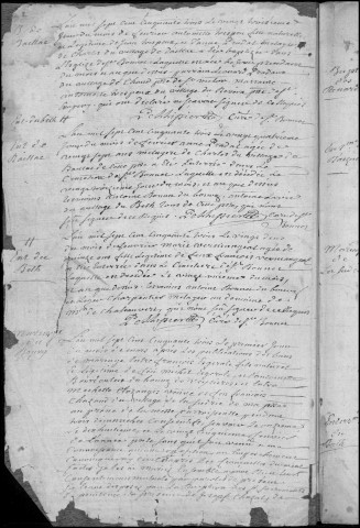 Baptêmes, mariages, sépultures (1753-1792)