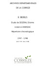 Répertoire chronologique : avril 1747-mars 1748