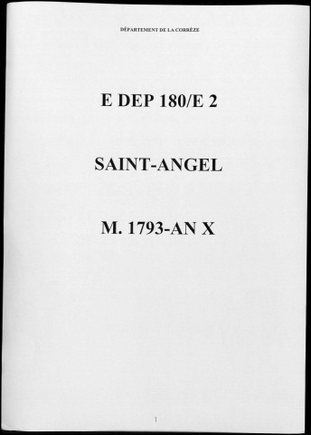 Mariages (1793-1802)