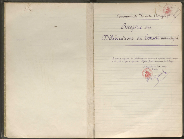 Délibérations du conseil municipal. 25 septembre 1938-30 décembre 1959