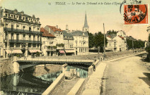"25 Tulle. - Le pont du Tribunal et la caisse d'épargne".