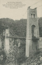 Lapleau : "La Corrèze illustrée - 93. Tramways départementaux - Viaduc de Roche-Taillade sur la Luzège - Hauteur, 92 mètres - Longueur, 160 mètres - Hauteur des pylones, 126 mètres - Vue d'ensemble".