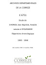 Répertoire chronologique : 25 novembre 1830-8 novembre 1846