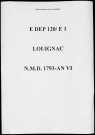 Naissances, mariages, décès (1793-1798)