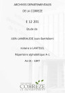 Répertoire alphabétique : A-L
