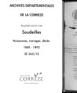 Naissances, mariages, décès (1883-1892)