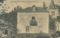 Combressol : "A la Saucisse d'Or, P. Vial. - Combressol (Corrèze)".