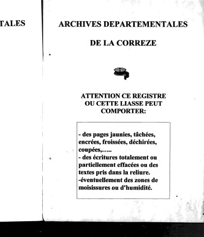 Naissances, mariages, décès (1863-1872)