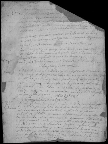 Baptêmes, mariages, sépultures (1770-1792)