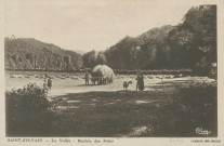 Saint-Sylvain : "Saint-Sylvain - La vallée - Rentrée des foins".