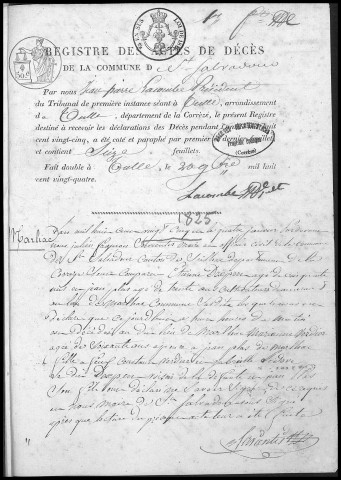 Décès (1825-1848)