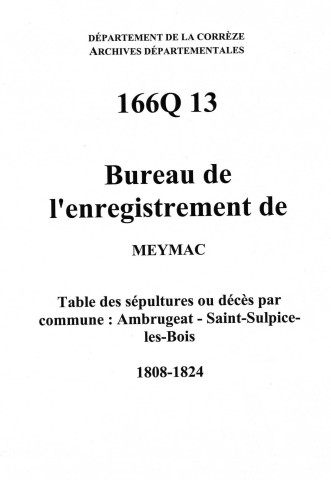 Communes de Ambrugeat, Saint-Sulpice-les-Bois