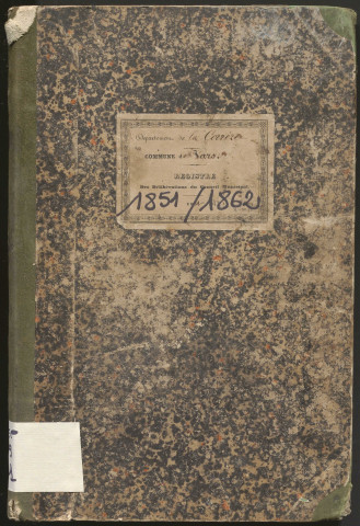 Délibérations du conseil municipal. 12 janvier 1851-9 février 1862