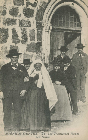Folklore : "Scène du Centre - 24. Les troisièmes noces - Les novis".