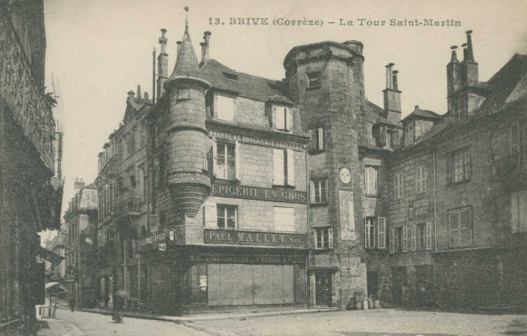 Brive-la-Gaillarde : "13. Brive (Corrèze) - La Tour Saint-Martin".