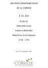 Répertoire chronologique : mai 1718-septembre 1743.