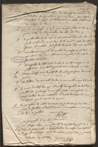 Délibérations du conseil municipal.18 novembre 1800-13 février 1803