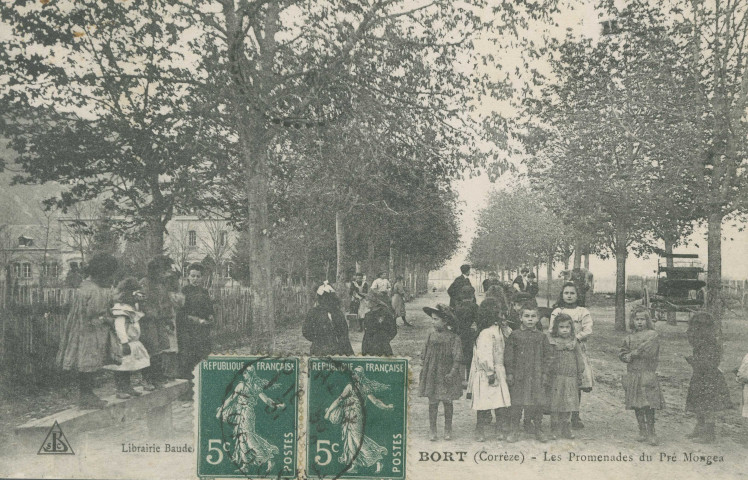 Bort-les-Orgues : "?(illisible) Bort (Corrèze) - Les promenades du Pré Mongea".