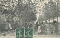 Bort-les-Orgues : "?(illisible) Bort (Corrèze) - Les promenades du Pré Mongea".