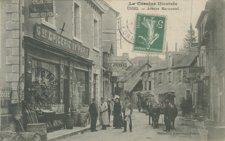 Ussel : "La Corrèze illustrée - Ussel - Avenue Marmontel".