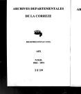 Naissances, mariages, décès (1863-1872)