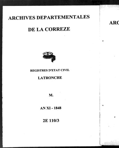 Mariages (1803-1848)