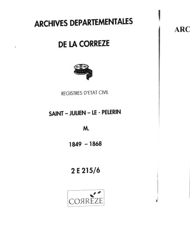 Mariages (1849-1868)