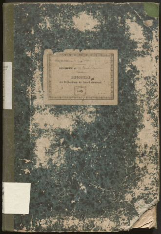 Délibérations du conseil municipal. 16 mai 1858-11 mai 1871