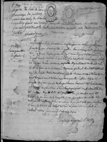 Décès (1797-1802)