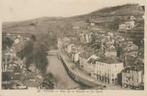Tulle : "48. Tulle - Pont de la Bascule et les quais".
