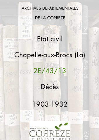 Décès (1903-1932).