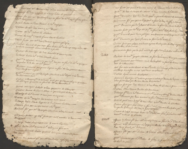 Répertoire chronologique : janvier 1674-octobre 1686