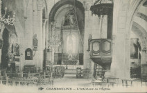 Chamboulive : "Chamboulive - L'intérieur de l'église".