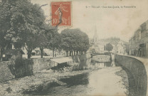 Tulle : "Tulle - 5 - Vue des quais, la passerelle".