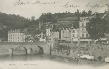 Tulle : "Tulle - 7 - Pont Labarrière". Le collège Clemenceau n'est pas encore construit.